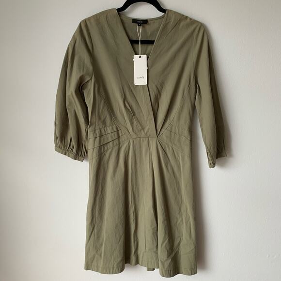 NWT LUMIE Lightweight Modern Dress Olive M - Picture 2 of 9
